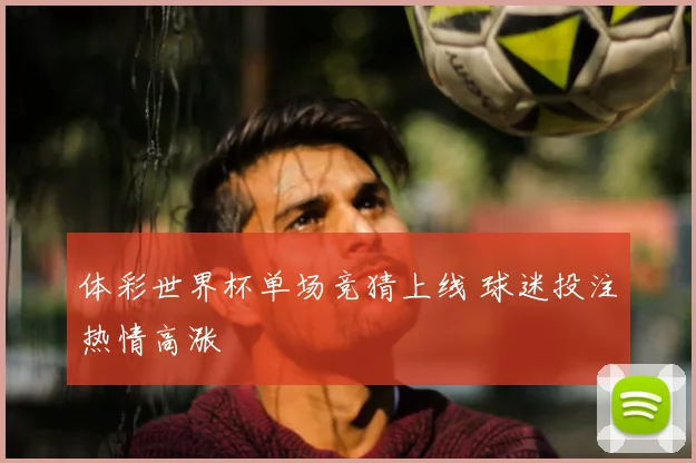 体彩世界杯单场竞猜上线 球迷投注热情高涨